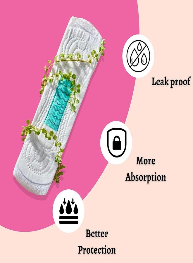 Hersay Sanitary Pads For Women | 100% Natural | Thin & Safe pads | Maximum Absorption, Extra Coverage & Leakage Protection | Free From Rashes & Irritation | Pack of 5 (7 pads each) | 35 pads - Image 2