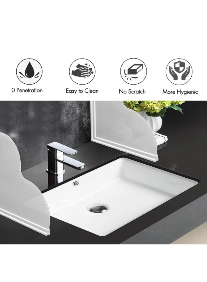 Spidfee Shower Splash Guard Kit, Large Splash Guards for Bathtub Waterproof Self-Adhesive Shower Corner Guards to Keep Water in Shower or Bath, Pack of 2 - Image 5
