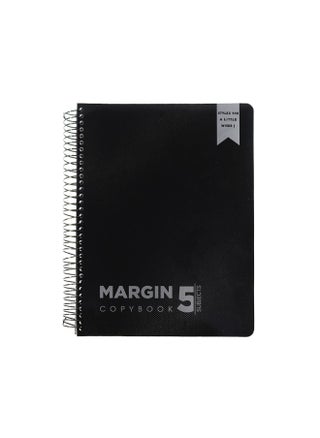 Sobhy Wirebound Sketchbook A4 Plastic Cover with Dividers (Margin) - 5 Subjects - 200 Sheets - pzsku/Z222D1C4080AC44E6E9D0Z/45/1744640094/ac3ac659-90e1-47fc-a579-8b816e7d6450