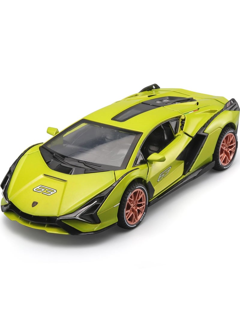 Chabeia Car Model for Lamborghini SIAN 1:32, Car Toy Collection, Metal Alloy Model Car, with Sound, Light, Pull Back, Children's Toy Gifts - Image 4