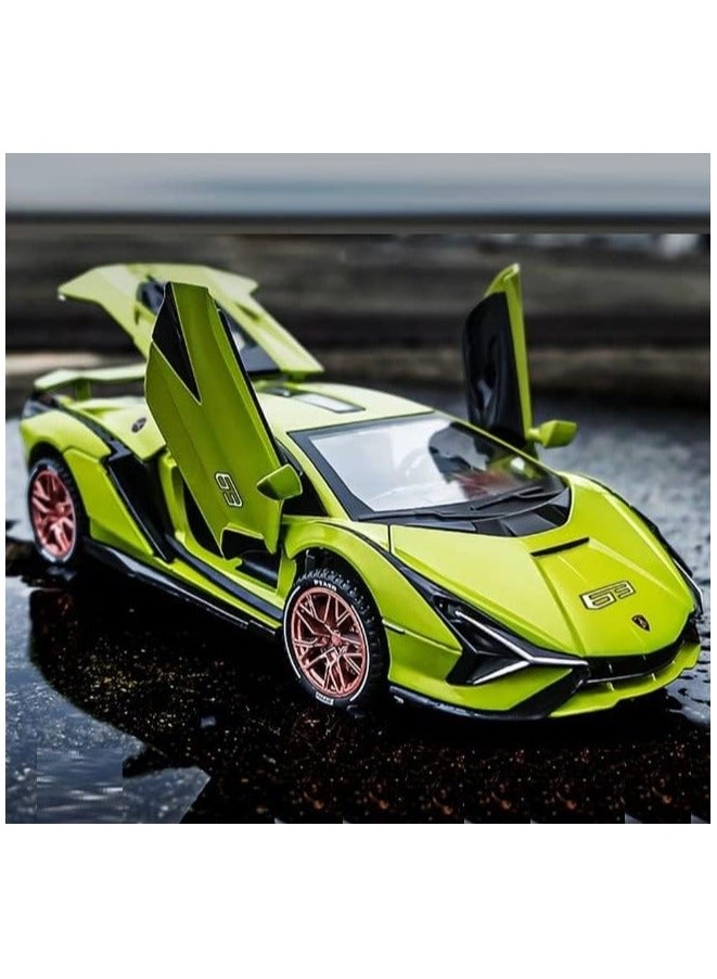Chabeia Car Model for Lamborghini SIAN 1:32, Car Toy Collection, Metal Alloy Model Car, with Sound, Light, Pull Back, Children's Toy Gifts - Image 1