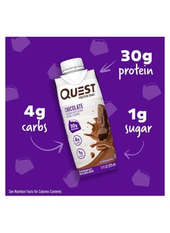 QUEST NUTRITION Quest Nutrition Ready To Drink Chocolate Protein Shake 12 pieces  - Image 4