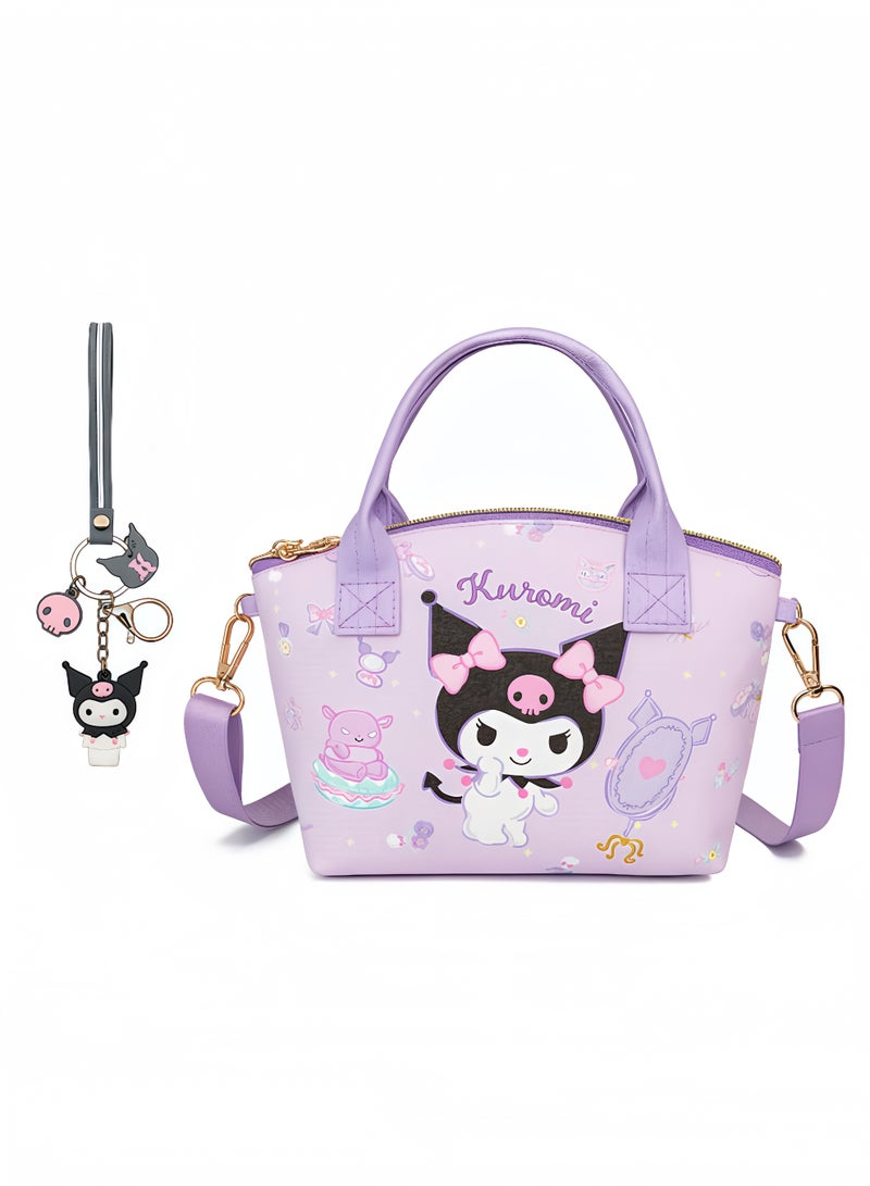 Peachjoy Cute Mini Purse Crossbody, Soft PU Leather Messenger Shoulder Bag Cartoon Handbag, 2Pcs - Image 1