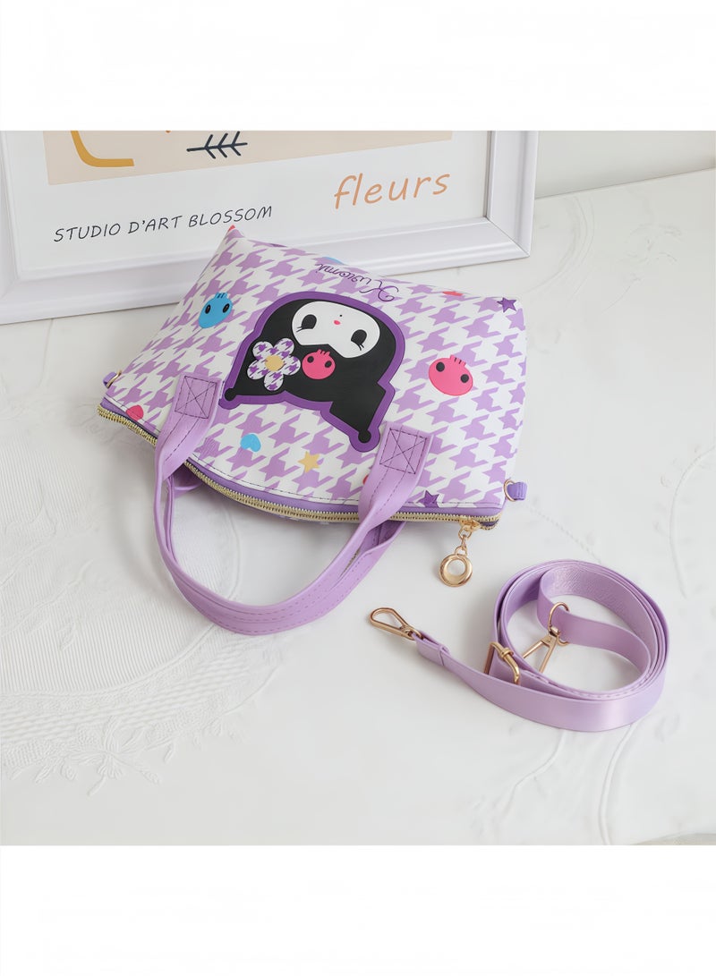 Peachjoy Cute Mini Purse Crossbody, Soft PU Leather Messenger Shoulder Bag Cartoon Handbag, 2Pcs - Image 2