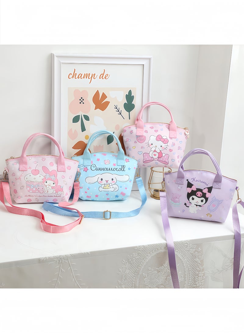 Peachjoy Cute Mini Purse Crossbody, Soft PU Leather Messenger Shoulder Bag Cartoon Handbag, 2Pcs - Image 3