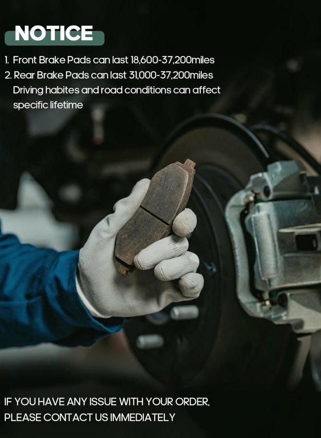 SCITOO D1844 Ceramic Brake Pads Sets Front w/Hardware Replacement For Chevrolet For Cruze 2016 2017 2019 - Image 5