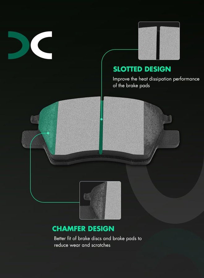 SCITOO D1844 Ceramic Brake Pads Sets Front w/Hardware Replacement For Chevrolet For Cruze 2016 2017 2019 - Image 2