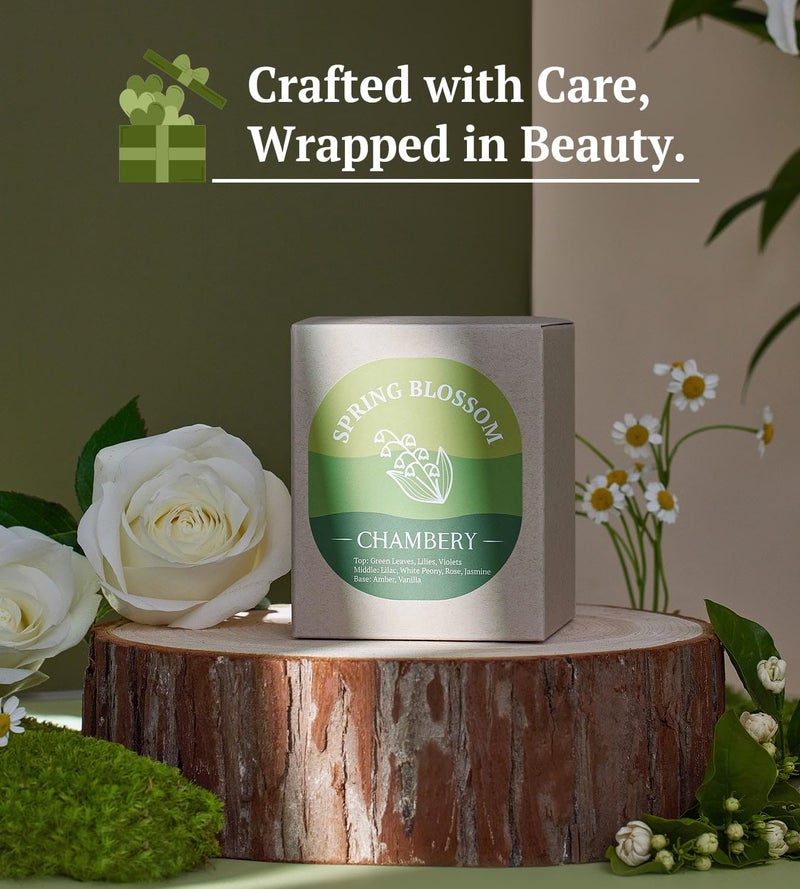 CHAMBERY Spring Blossom Candle | New England Countryside View | Light Floral Fragrance Perfect for Spring | Ideal for Motherâ€™s Day Gifting | Soy Wax with Lead-Free Cotton Wick | 55-Hour Burn - Image 5