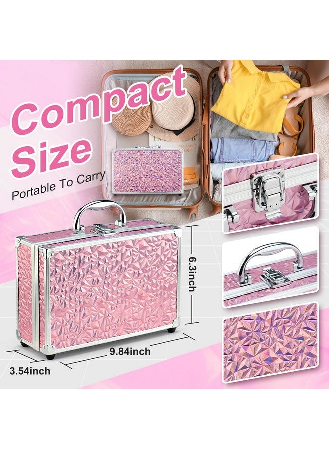 كولور_نيمف مجموعة مكياج Color Nymph للمبتدئين من الفتيات، حقيبة تدريب للنساء، مجموعة كاملة مع ظلال العيون، أحمر الشفاه، أحمر الخدود، الفرش، ملمع الشفاه، الماسكارا، شمع الحواجب، ومرآة، مجموعة مستحضرات التجميل الكاملة للمبتدئين باللون الوردي - Image 4