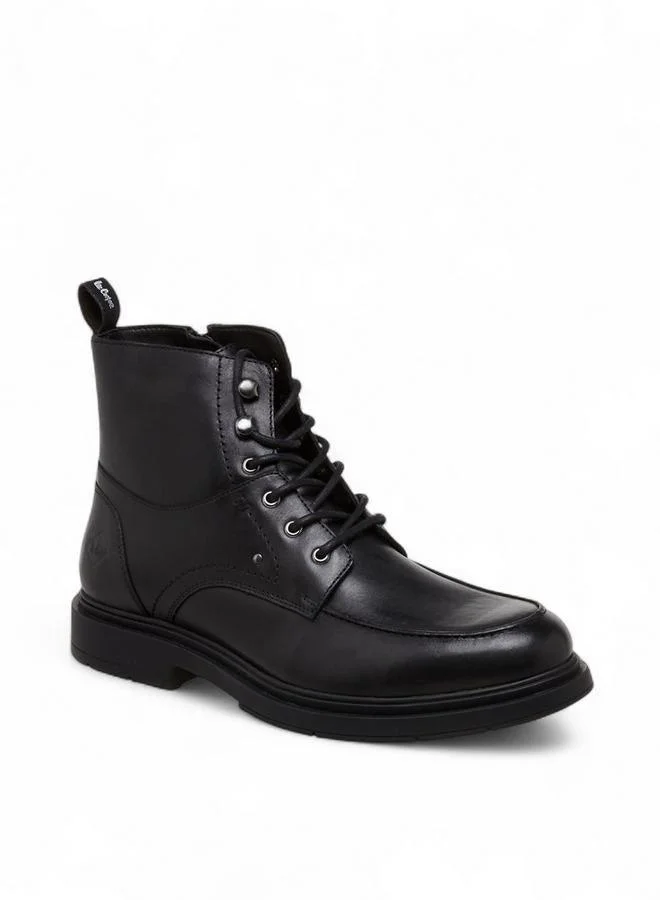 Men Lace-Up Ankle Length Boots