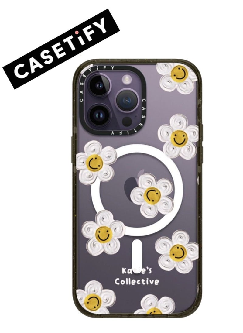 Casetify - For iPhone 14 Pro Max Case Daisy Case Magnetic Magsafe MagFit Anti-Yellowing Technology Cover - Image 1