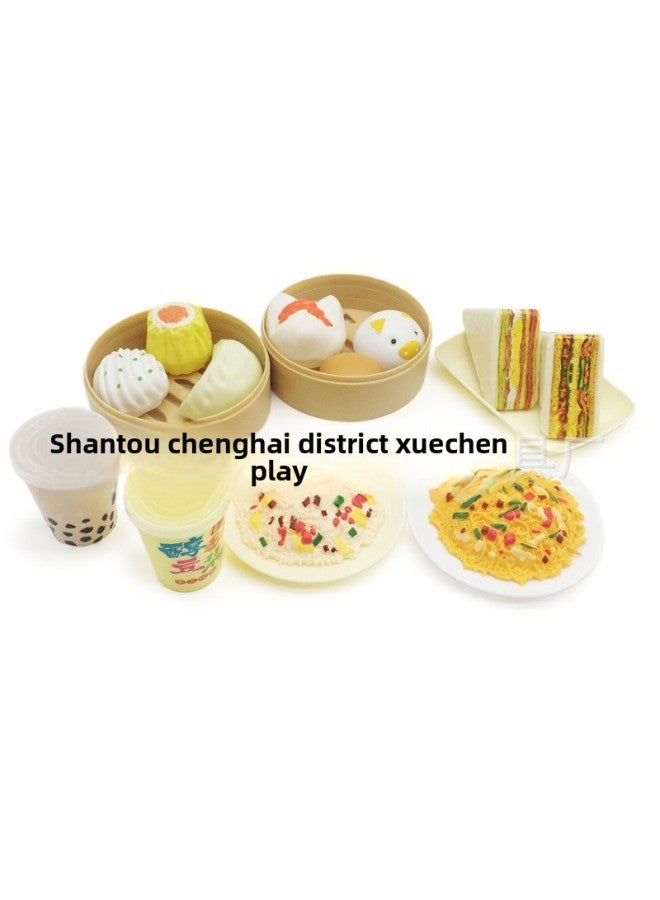 Sample Special Chinese Breakfast Play Home Children's Toys Take Sample Link Plastic Model Ornaments-Color:Noodles - Image 2
