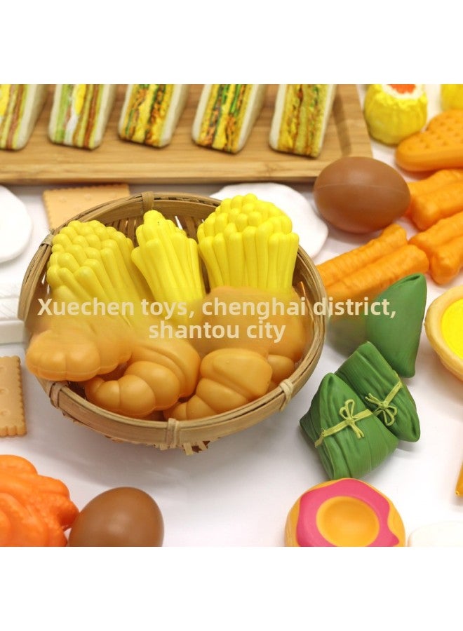 Sample Special Chinese Breakfast Play Home Children's Toys Take Sample Link Plastic Model Ornaments-Color:Noodles - Image 4