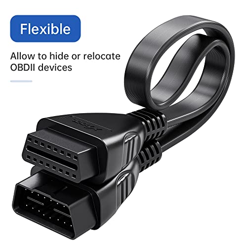 XTOOL XTOOL OBDII Extension Cable, 1.64ft 16 Pin Male to Female Cable, Universal Extension Cord A30/A30D/A30M, D7, D8, D8BT, D9, D9 Pro, IP616, IP819, IP508, IP508S, IP608 Diagnostic Scanner - Image 4