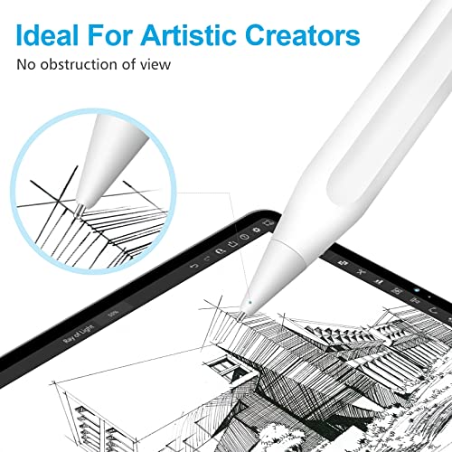Digiroot Upgraded Replacement Tip for Apple Pencil Pro/1st/2nd Gen/USB-C&Logitech Crayon, 0.72mm No Wear Out Fine Point Precise Control Pen Like Nibs for iPad Pro/Air/Mini Pencil-2 Pack - Image 3