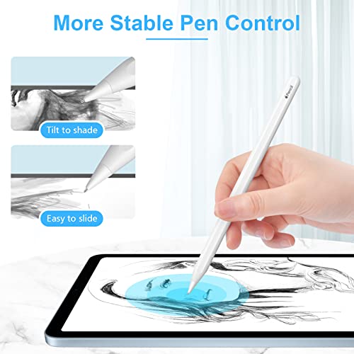 Digiroot Upgraded Replacement Tip for Apple Pencil Pro/1st/2nd Gen/USB-C&Logitech Crayon, 0.72mm No Wear Out Fine Point Precise Control Pen Like Nibs for iPad Pro/Air/Mini Pencil-2 Pack - Image 5