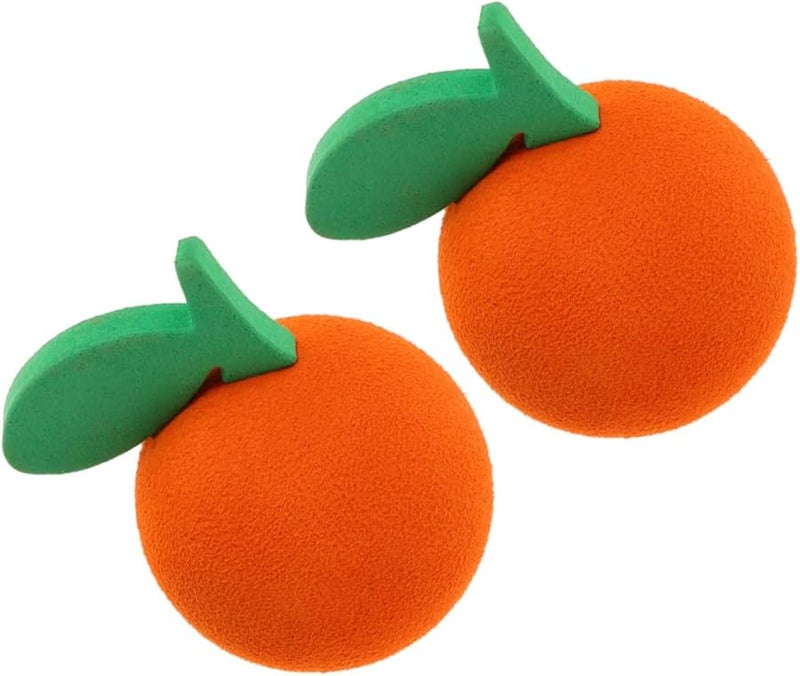 Orange EVA Car Antenna Topper 2 Pcs Fruit Ball Pendant for Auto Truck SUV Mirror Hanging Vehicle Decoration - Image 1