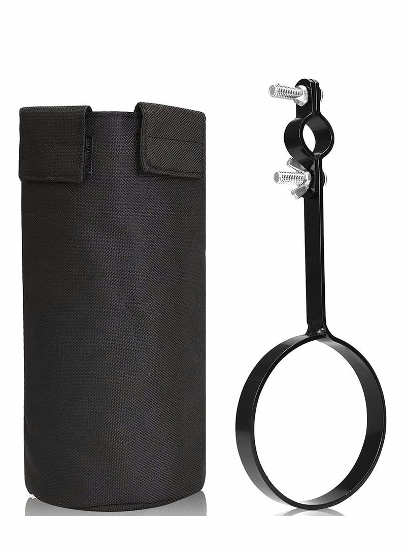 SOLARAE Drumstick Holder, Drum Sticks Holder for Drum Set, Clamp-On Large Capacity Drum Stick Screw Fixation Bag for Placing Drum Sticks - Image 4