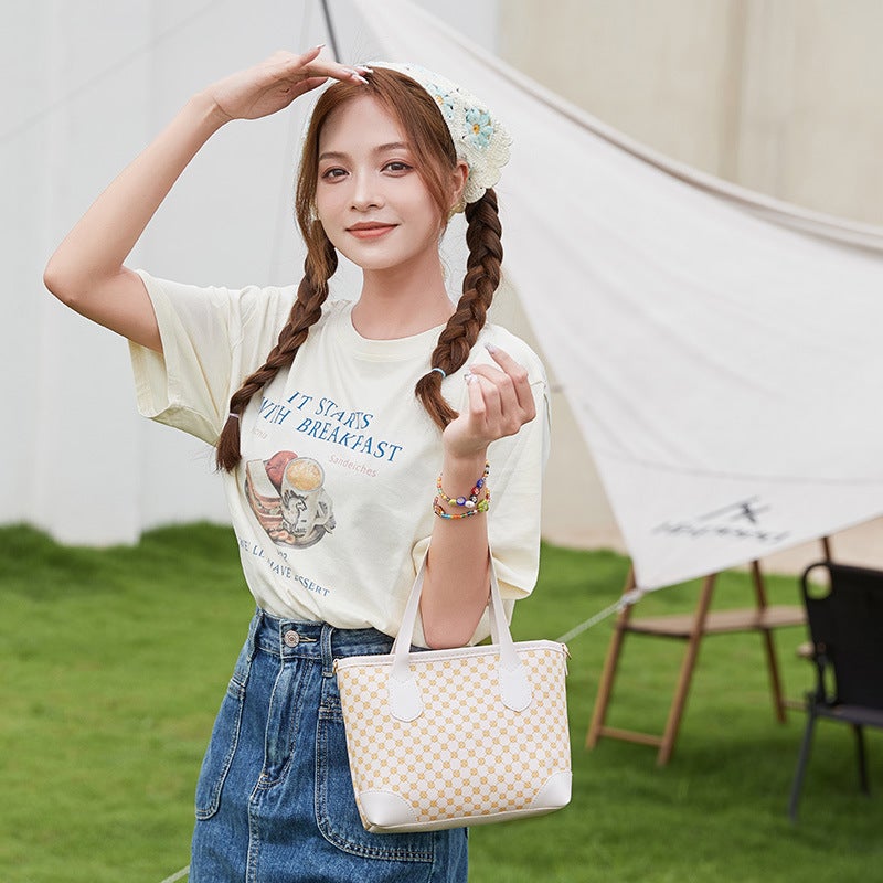 Bag Women'S 2023 Trendy Ladies Handbag Polka Dot Printing Hand Basket Women'S Bag A Generation Of Hair - Image 3