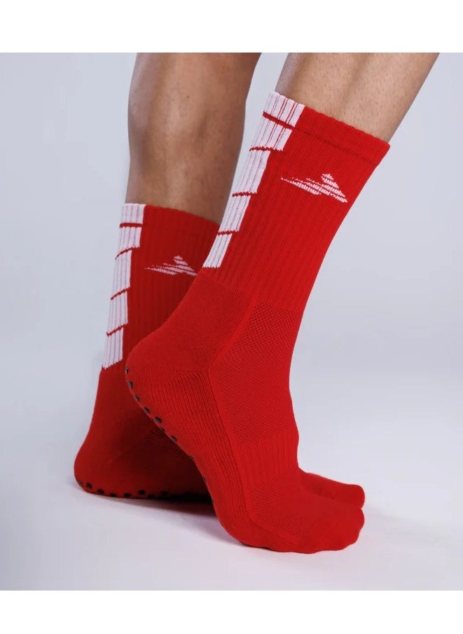 TEMPO - Grip Socks Red - Image 1