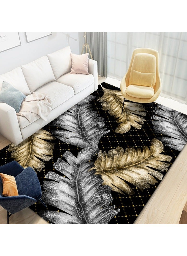 Loquat سجادة منزلية مستطيلة قابلة للغسل حديثة وعصرية - Image 1