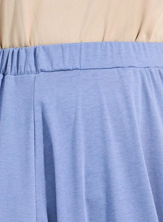 تايك تو تنورة ميدي بحافة واسعة وخصر شبه مطاطي