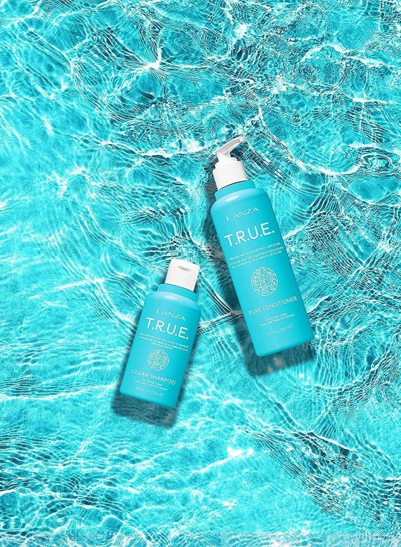 L'ANZA T.R.U.E. Duo Hair Kit, Clean Shampoo & Pure Conditioner, Anti Frizz, Fragrance & Paraben Free, Vegan & Cruelty Free Shampoo and Conditioner Set, Luxury Hair Care Kit in a Gift Box (2/8 Fl Oz) - Image 3