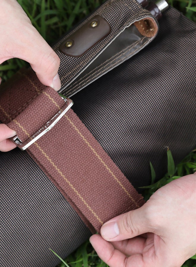 AL SANIDI Foldable windbreak for trips, Camping Curtain, Coffee Brown, 600x125Cm  - Image 3