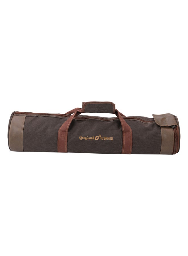AL SANIDI Foldable windbreak for trips, Camping Curtain, Coffee Brown, 600x125Cm  - Image 5