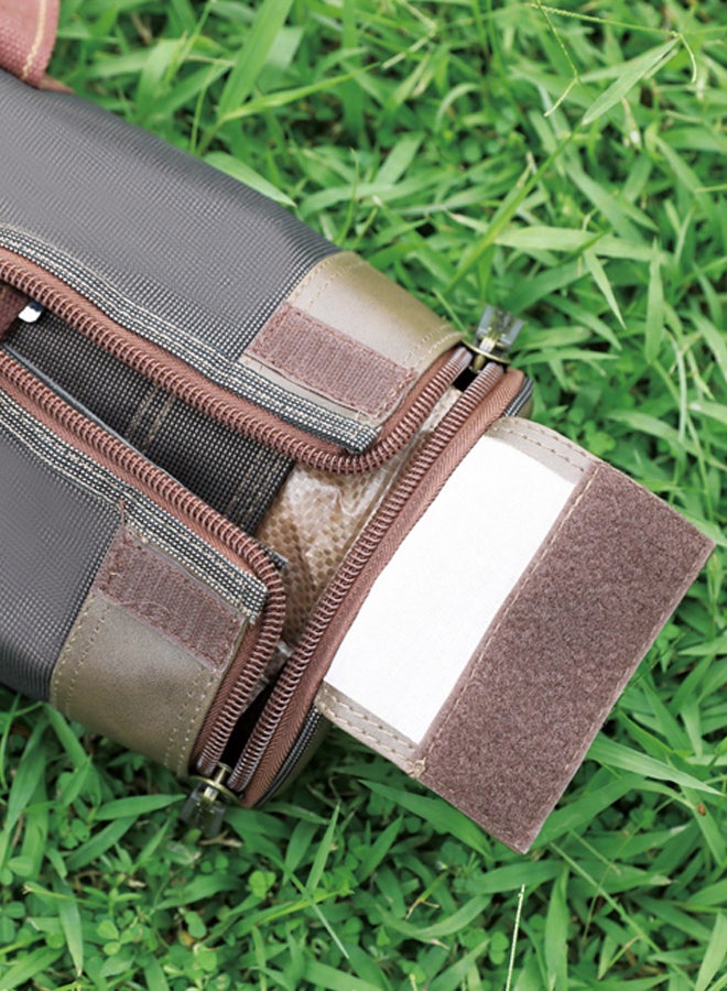 AL SANIDI Foldable windbreak for trips, Camping Curtain, Coffee Brown, 600x125Cm  - Image 4