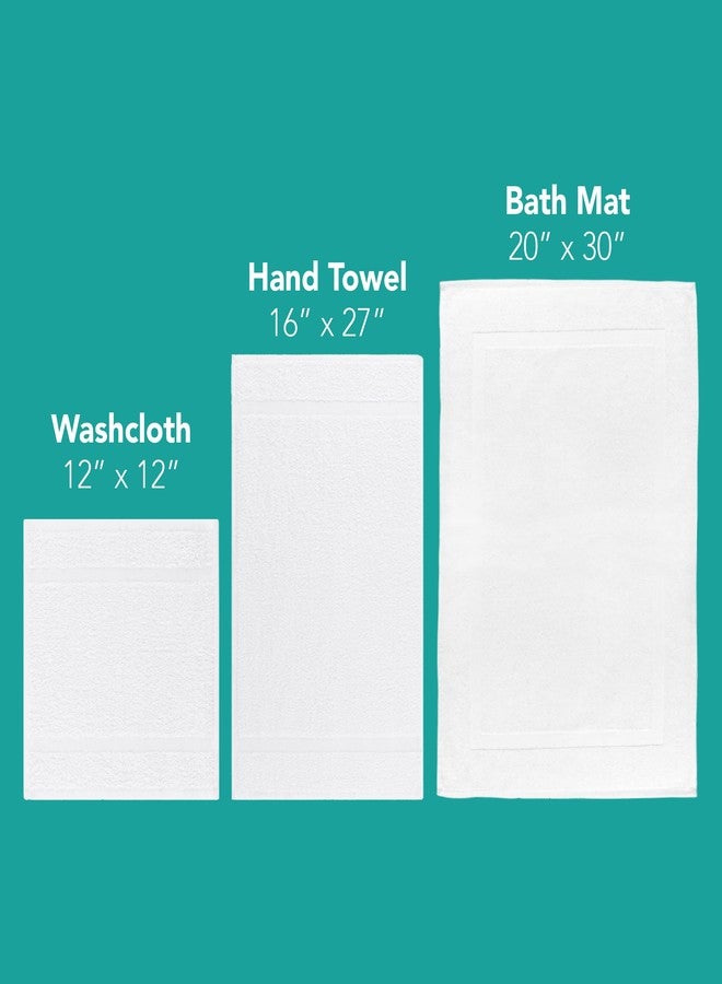 Arkwright, LLC Arkwright Admiral Spa Wash Cloths Bulk - Pack of 12 - Lightweight Absorbent Bathroom Washcloths, Quick Dry Cotton, Perfect for Home, Resort, Spa, and Shower, 12 x 12 in, White - Image 3