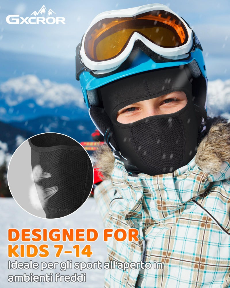 GXCROR Ski Mask Breathable Balaclava Windproof Winter Thermal Face Cover for Cold Weather Skiing Motorcycle for Men and Women - Image 2