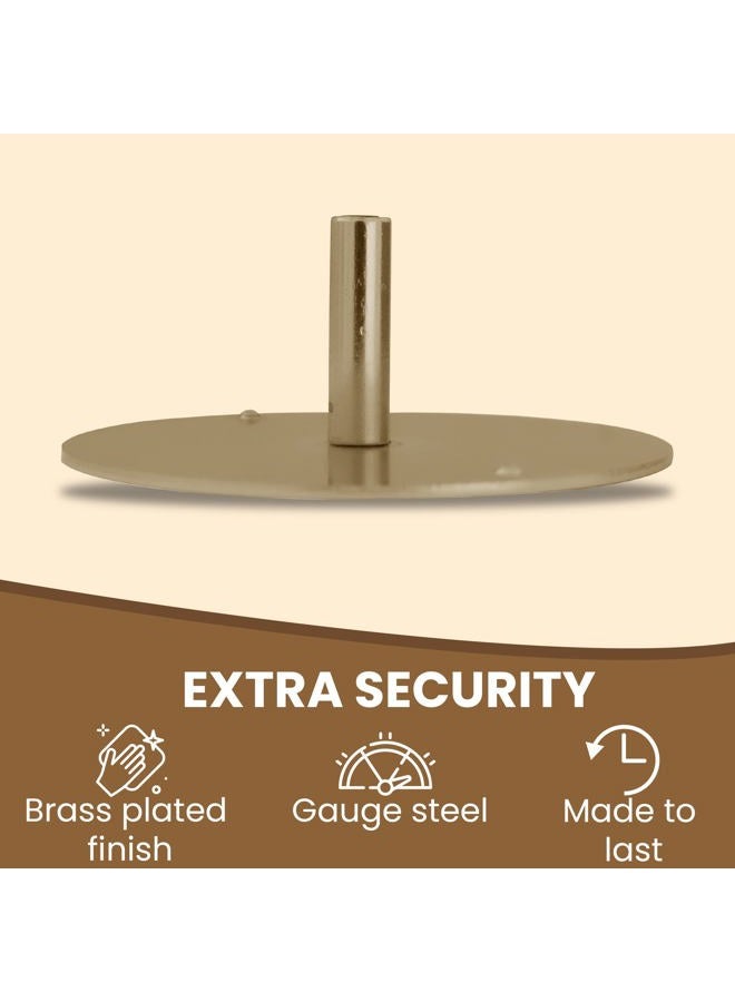 NU-SET 2171-3 Door Hole Cover Steel Plate Brass finishing - Image 4