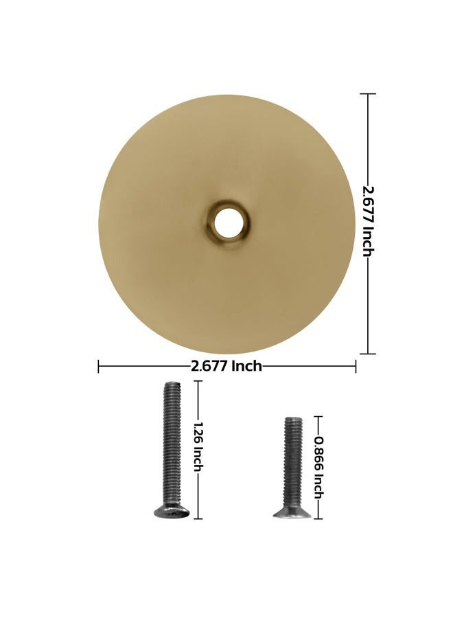 NU-SET 2171-3 Door Hole Cover Steel Plate Brass finishing - Image 2