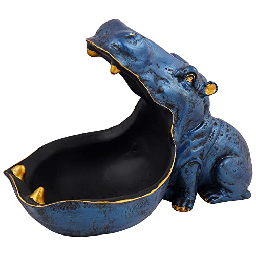 ZART Angry Hippopotamus Mouth Open Face Sculpture Hippo Showpiece for Home Decor Showpiece or Best for Put Any Type Products E.g Mobile Phone,Watches, Key etc (Multicolor) - Image 5