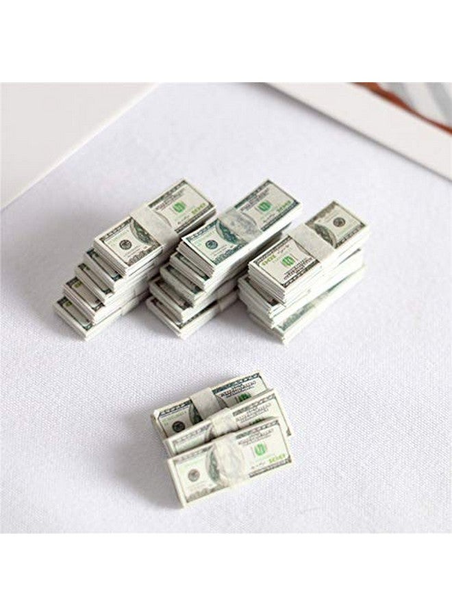 اس اكس اف سي اي مجموعة مجسمات مصغرة لمنزل الدمى بمقياس 1:12 مكونة من 150 قطعة من أوراق الدولار (متعددة الألوان) - Image 5