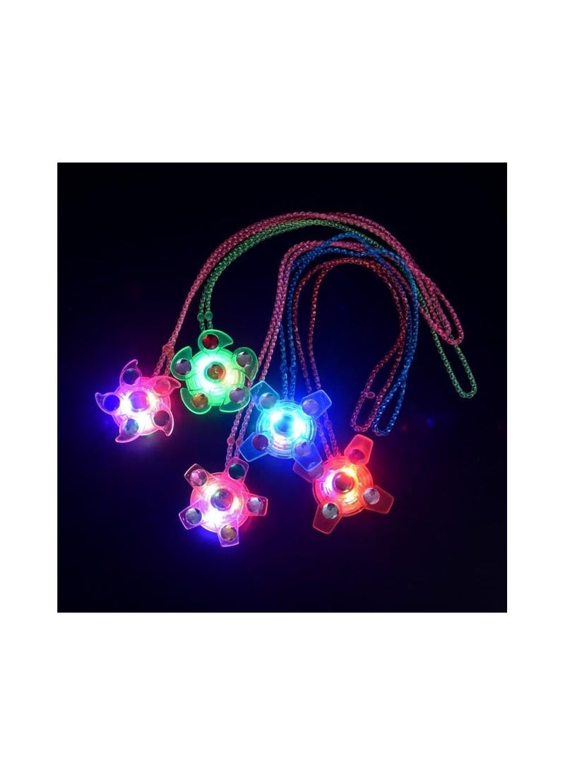 Party with Emma - Kids Party Favors 24 Pieces Goodie Bag Stuffers LED Light Up Bracelet Glow in The Dark Party Supplies Return Gifts for Kids Birthday Party Favors (Necklace 24pcs) - Image 1