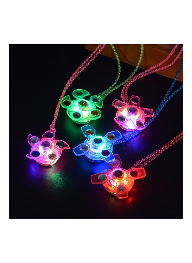 Party with Emma - Kids Party Favors 24 Pieces Goodie Bag Stuffers LED Light Up Bracelet Glow in The Dark Party Supplies Return Gifts for Kids Birthday Party Favors (Necklace 24pcs) - Image 1