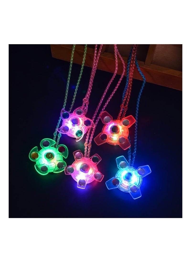 Party with Emma - Kids Party Favors 24 Pieces Goodie Bag Stuffers LED Light Up Bracelet Glow in The Dark Party Supplies Return Gifts for Kids Birthday Party Favors (Necklace 24pcs) - Image 1