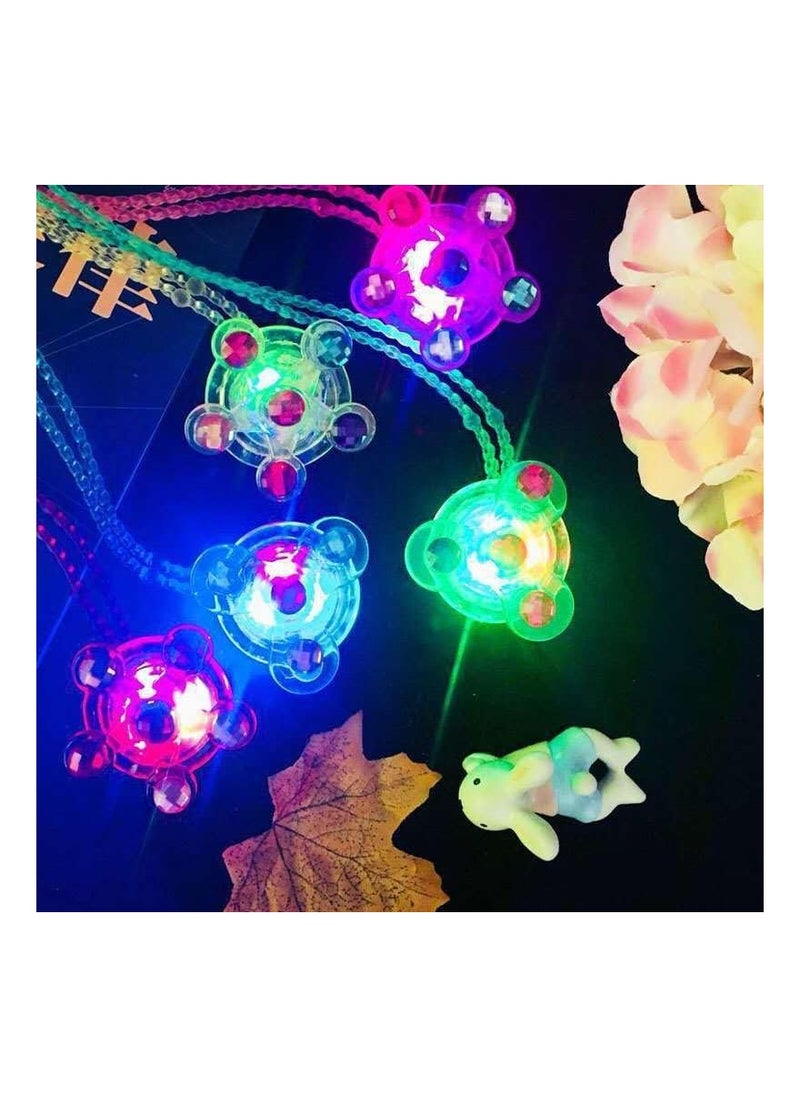 Party with Emma - Kids Party Favors 24 Pieces Goodie Bag Stuffers LED Light Up Bracelet Glow in The Dark Party Supplies Return Gifts for Kids Birthday Party Favors (Necklace 24pcs) - Image 1