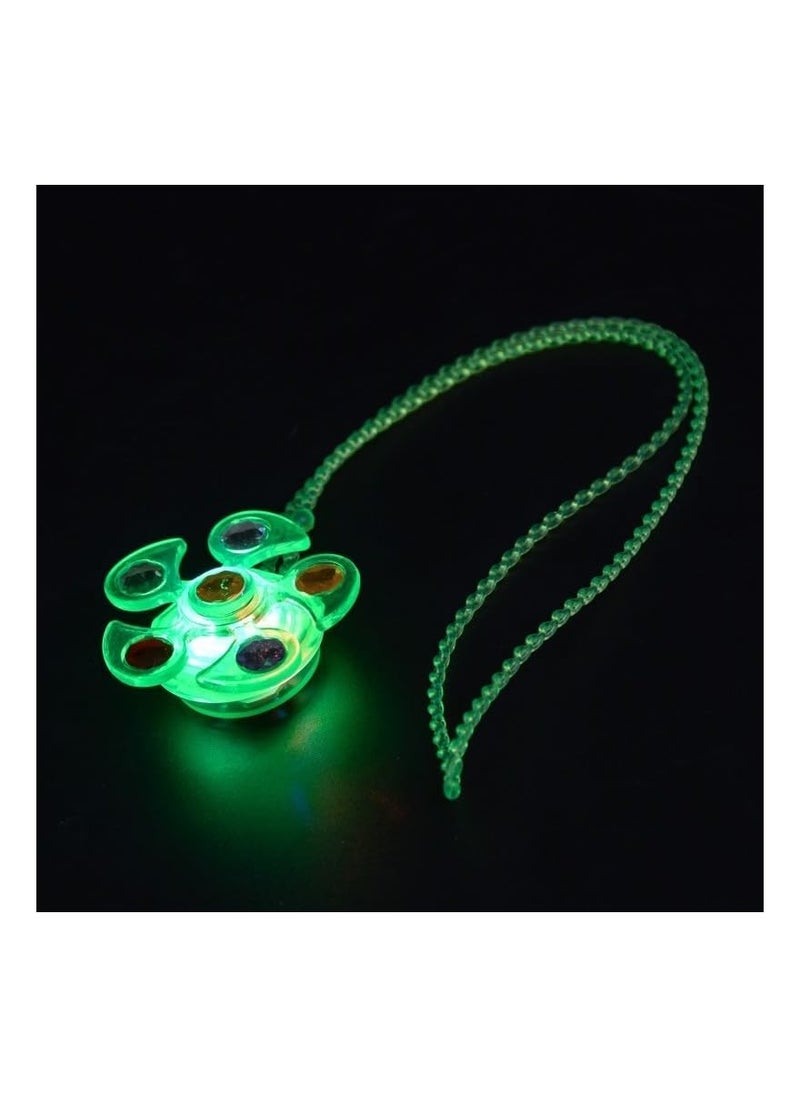 Party with Emma - Kids Party Favors 24 Pieces Goodie Bag Stuffers LED Light Up Bracelet Glow in The Dark Party Supplies Return Gifts for Kids Birthday Party Favors (Necklace 24pcs) - Image 1