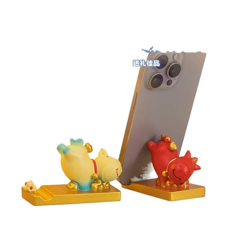 Phone Holder Rocking Horse Desk Decoration for Fits Most Smartphones Pink for School Days - Image 3