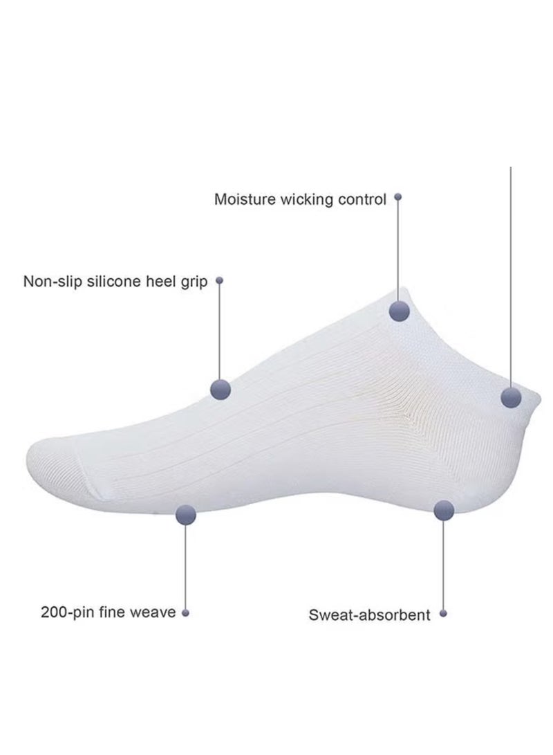 12 Pairs Of Ankle Socks Soft For Men And Women White - Image 2