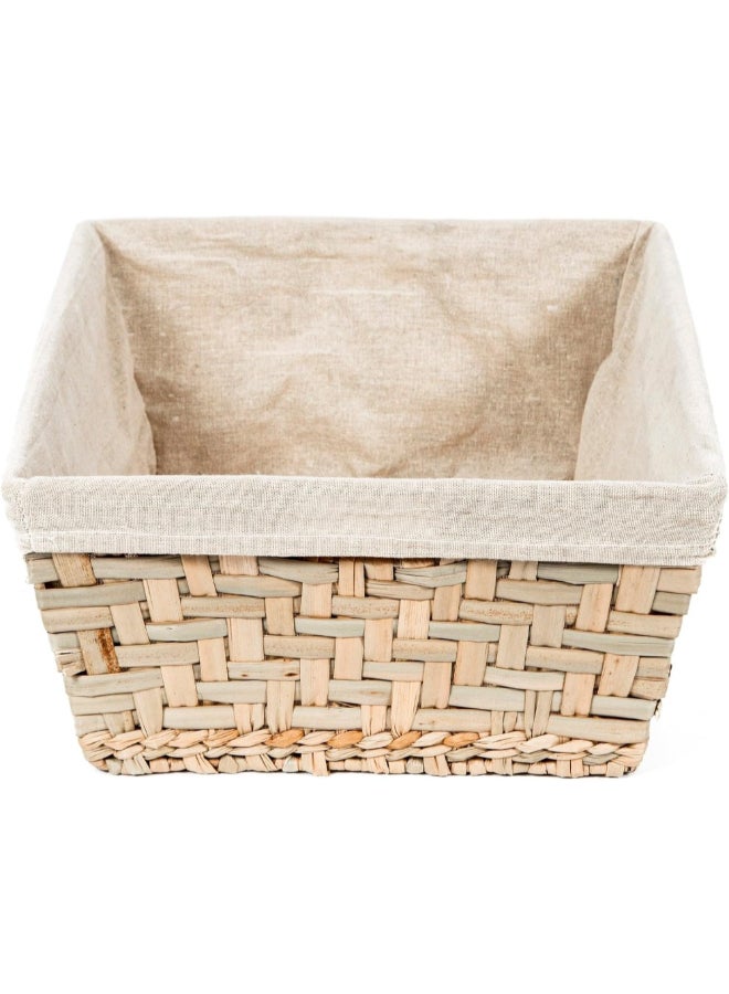 COMPACTOR Fiesta Seagrass Rectangular Storage Basket Beige Large RAN6513 - Image 3