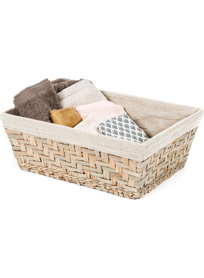 COMPACTOR Fiesta Seagrass Rectangular Storage Basket Beige Large RAN6513 - Image 4