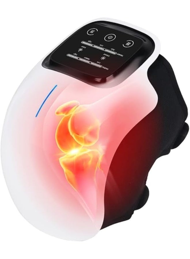 جهاز مساج الركبة بالحرارة والعجن – تخفيف الألم وتنشيط الدورة الدموية – عملي وقابل للشحن للاستخدام اليومي - Image 1