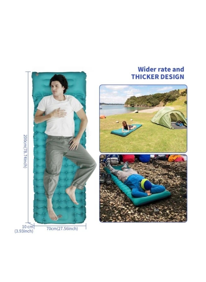 Generic Camping Sleeping Pad, Extra Thickness 3.9 Inch Inflatable Sleeping Mat with Pillow Built-in Pump, Compact Ultralight Waterproof Camping Air Mattress for Backpacking, Hiking, Tent - Image 5
