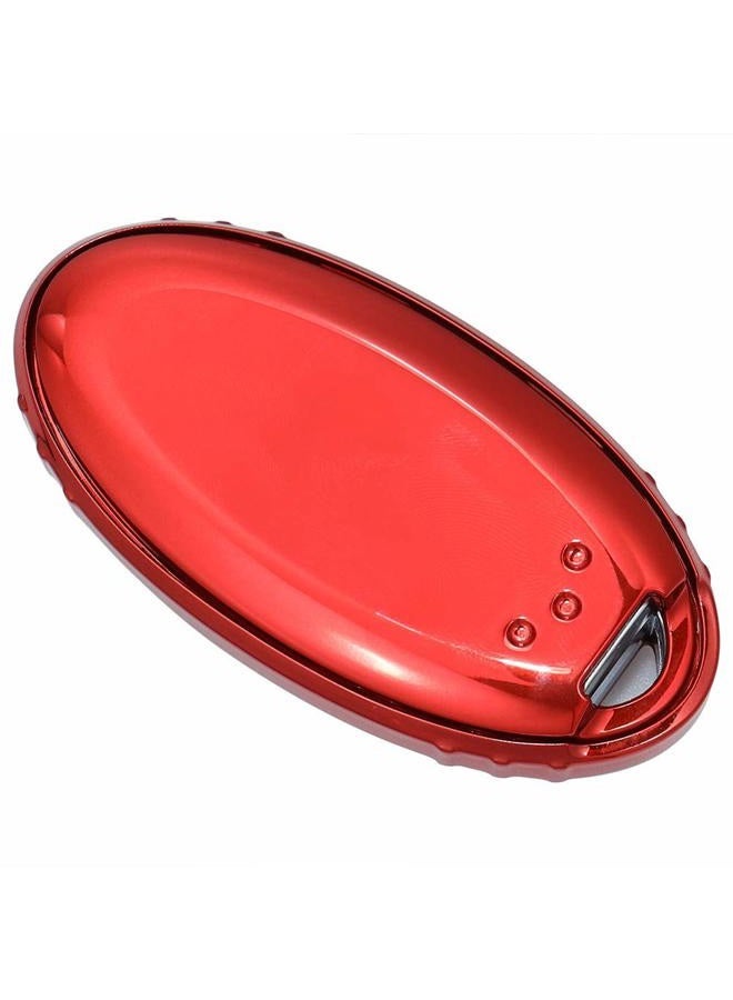 Lcyam Key Fob Cover Fits for Nissan Egg-Shaped Transmission 2022 Altima Leaf Titan Maxima Sentra X Trail Patrol Murano Serena Armada Versa, Red - Image 5