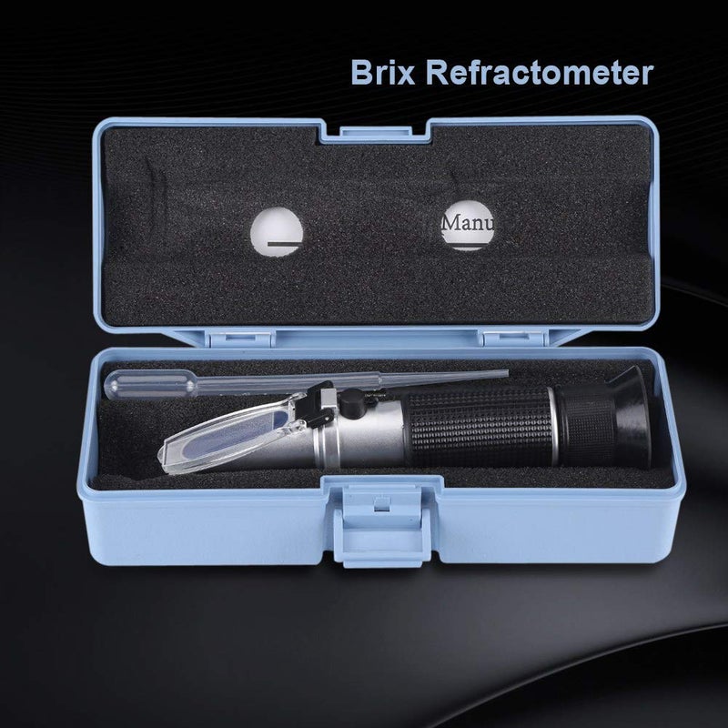 Professional Brix Refractometer for Sugar, Beer Fruit Testing, 0 32% Accuracy, with ATC Clear Calibration - Image 5