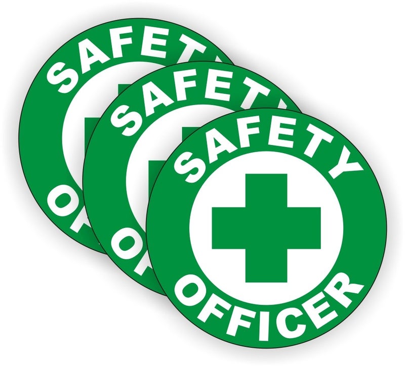 KITMOUS Safety Officer Hard Hat Sticker / Helmet Decal Label Lunch Tool Box - Image 4